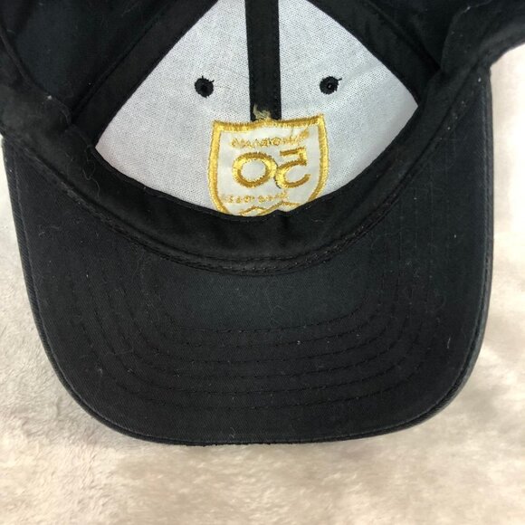 PANORAMA Black & Gold 50th Baseball Hat Cap Adjustable Unisex - Picture 6 of 6